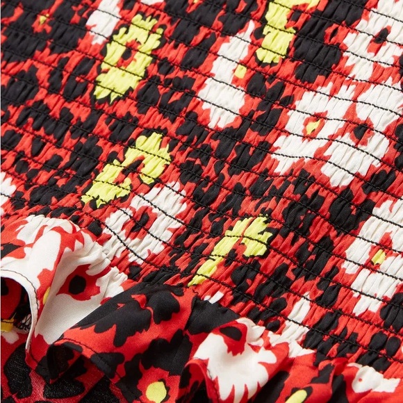 The Kooples Wild Blossom Smocked Mini Skirt - Picture 3 of 5